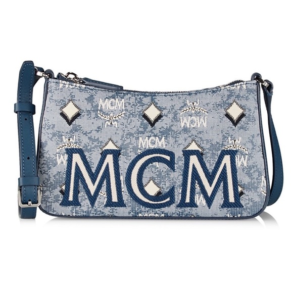 MCM Aren Denim Shoulder Bag